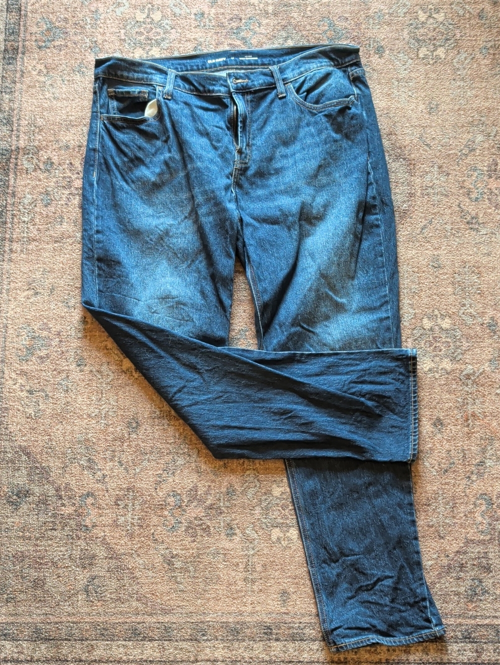 Old Navy Women's Dark Blue Boyfriend Jeans